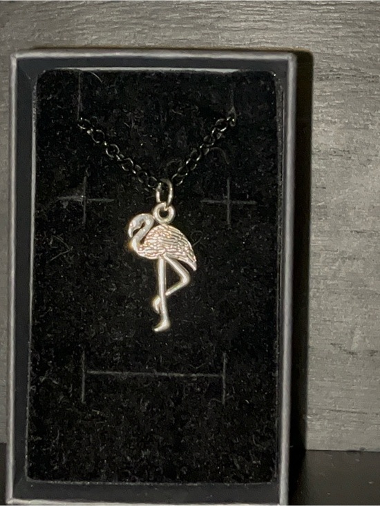 soco Jewelry - Delicate Silver Flamingo Pendant Necklace - Women's Jewelry